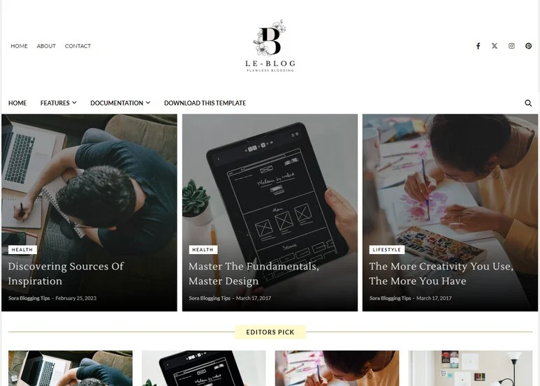 Le Blog Blogger Template